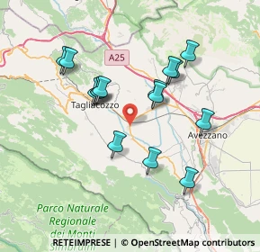 Mappa Strada Provinciale 89 Dorsale Palentina, 67069 Tagliacozzo AQ, Italia (6.966)