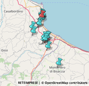 Mappa Via Fedro, 66050 San Salvo CH, Italia (5.48824)