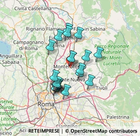 Mappa Via Frati Crociferi, 00015 Monterotondo RM, Italia (11.0025)