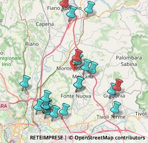 Mappa Via Frati Crociferi, 00015 Monterotondo RM, Italia (9.1275)