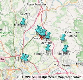 Mappa Via Frati Crociferi, 00015 Monterotondo RM, Italia (6.34)