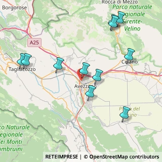 Mappa Via A. Ponchielli, 67051 Avezzano AQ, Italia (9.65091)