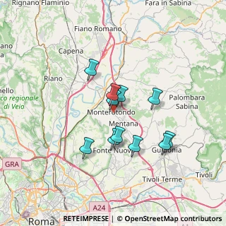 Mappa Via Reno, 00015 Monterotondo RM, Italia (5.92455)