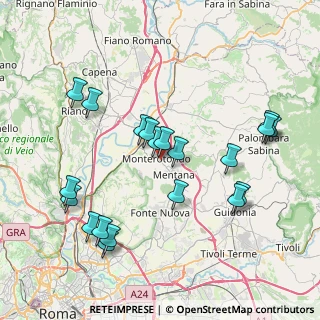 Mappa Via Pietro Nenni, 00015 Monterotondo RM, Italia (8.713)