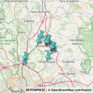 Mappa Via Pietro Nenni, 00015 Monterotondo RM, Italia (3.94167)