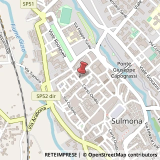 Mappa Corso Ovidio, 238, 67039 Sulmona, L'Aquila (Abruzzo)
