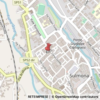 Mappa Via Ercole Ciofano, 13, 67039 Sulmona, L'Aquila (Abruzzo)