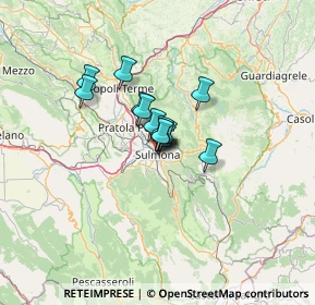 Mappa Via Morrone, 67039 Sulmona AQ, Italia (7.17615)