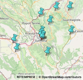Mappa Via Cappuccini, 67039 Sulmona AQ, Italia (14.80333)