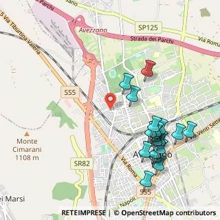 Mappa Via L. Perosi, 67051 Avezzano AQ, Italia (1.233)