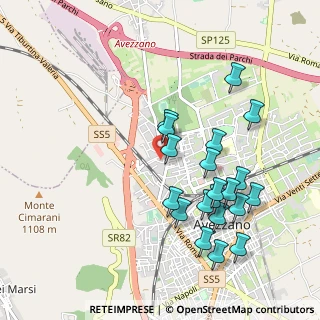Mappa Via L. Perosi, 67051 Avezzano AQ, Italia (1.0605)