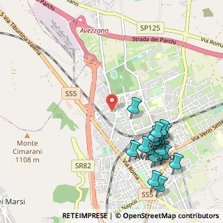 Mappa Via L. Perosi, 67051 Avezzano AQ, Italia (1.29222)