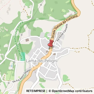 Mappa Via Frentana, 63, 66010 Lama dei Peligni, Chieti (Abruzzo)