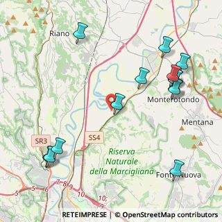 Mappa Via Ferdinando Lori, 00138 Tenuta Santa Colomba RM, Italia (5.38714)