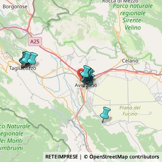 Mappa Via Don Lorenzo Perosi, 67051 Avezzano AQ, Italia (6.58533)