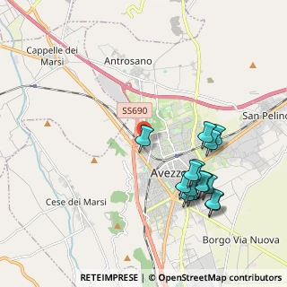 Mappa Via Don Lorenzo Perosi, 67051 Avezzano AQ, Italia (2.24667)