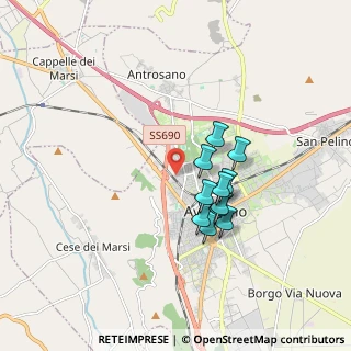 Mappa Via Don Lorenzo Perosi, 67051 Avezzano AQ, Italia (1.44727)