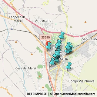 Mappa Via Don Lorenzo Perosi, 67051 Avezzano AQ, Italia (1.454)