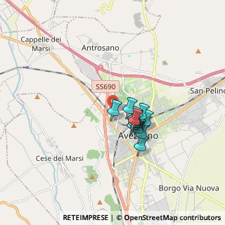 Mappa Via Don Lorenzo Perosi, 67051 Avezzano AQ, Italia (1.18333)