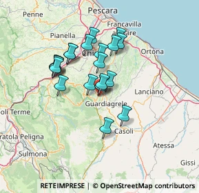 Mappa Via Madonna di Carpineto, 66010 Rapino CH, Italia (11.7735)