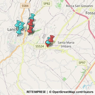 Mappa S.S. 524 KM5 Villa Romagnoli, 66030 Mozzagrogna CH, Italia (2.21364)