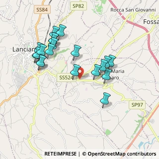 Mappa S.S. 524 KM5 Villa Romagnoli, 66030 Mozzagrogna CH, Italia (2.0025)