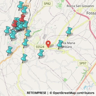 Mappa S.S. 524 KM5 Villa Romagnoli, 66030 Mozzagrogna CH, Italia (3.113)