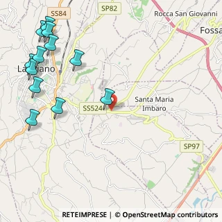 Mappa S.S. 524 KM5 Villa Romagnoli, 66030 Mozzagrogna CH, Italia (3.13917)