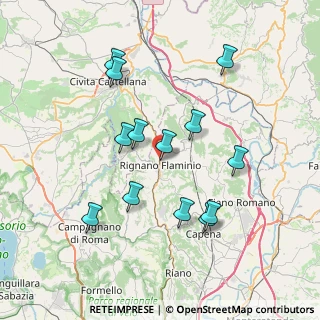 Mappa Via Alessandro Volta, 00068 Rignano Flaminio RM, Italia (7.62231)