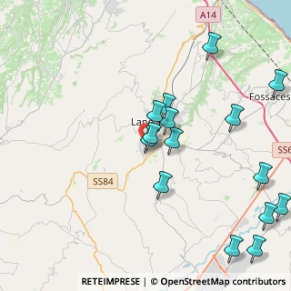 Mappa Vico chiuso corsia, 66034 Lanciano CH, Italia (5.01933)