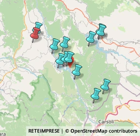 Mappa Via Turanense, 02020 Colle di Tora RI, Italia (6.45923)