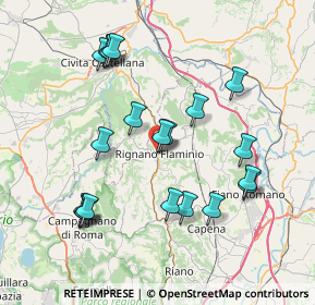 Mappa Della Stazione, 00068 Rignano Flaminio RM, Italia (8.1975)