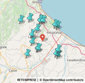 Mappa SS524, 66030 Mozzagrogna CH, Italia (6.80875)