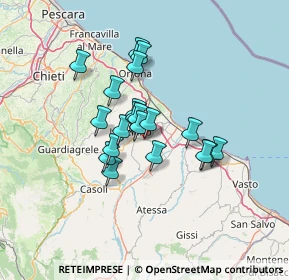 Mappa SS524, 66030 Mozzagrogna CH, Italia (10.278)