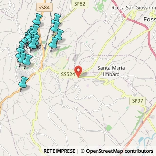 Mappa Via Provinciale, 66030 Mozzagrogna CH, Italia (3.265)