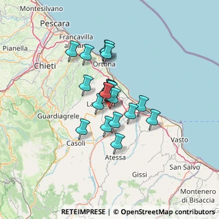 Mappa Via Provinciale, 66030 Mozzagrogna CH, Italia (9.6685)