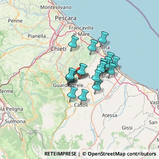 Mappa Via Gaetano Paolucci, 66036 Orsogna CH, Italia (9.3795)