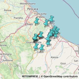 Mappa Via Roma, 66036 Orsogna CH, Italia (9.397)