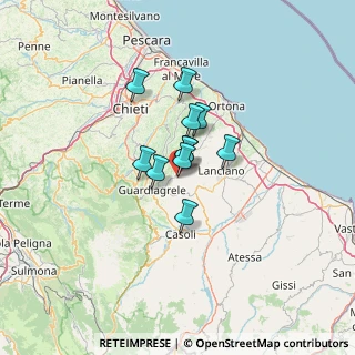 Mappa Via Roma, 66036 Orsogna CH, Italia (7.95364)