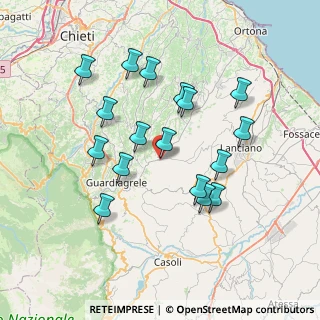 Mappa Via R. Paolucci, 66036 Orsogna CH, Italia (7.27824)