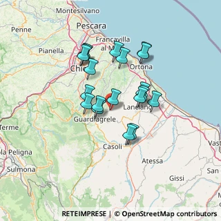 Mappa Via Trento e Trieste, 66036 Orsogna CH, Italia (11.86526)