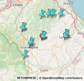 Mappa Via G. Fonzi, 66036 Orsogna CH, Italia (7.35071)