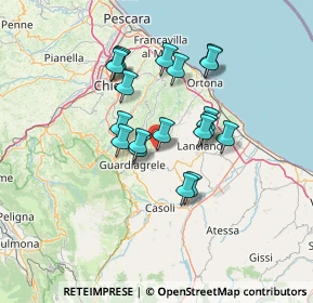 Mappa Via G. Fonzi, 66036 Orsogna CH, Italia (11.87053)