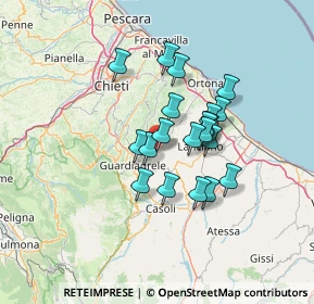 Mappa Via G. Fonzi, 66036 Orsogna CH, Italia (10.734)