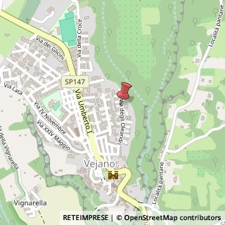 Mappa Via degli Oleandri, 11, 01010 Vejano, Viterbo (Lazio)