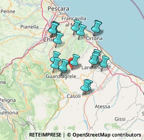 Mappa Piazza Giuseppe Mazzini, 66036 Orsogna CH, Italia (11.86368)