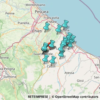 Mappa Via Adriatico, 66036 Orsogna CH, Italia (9.4185)