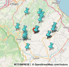 Mappa Piazza Giuseppe Mazzini, 66036 Orsogna CH, Italia (6.4275)