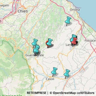 Mappa Via Felice Mola, 66036 Orsogna CH, Italia (7.77)