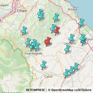 Mappa Via Adriatico, 66036 Orsogna CH, Italia (9.4595)